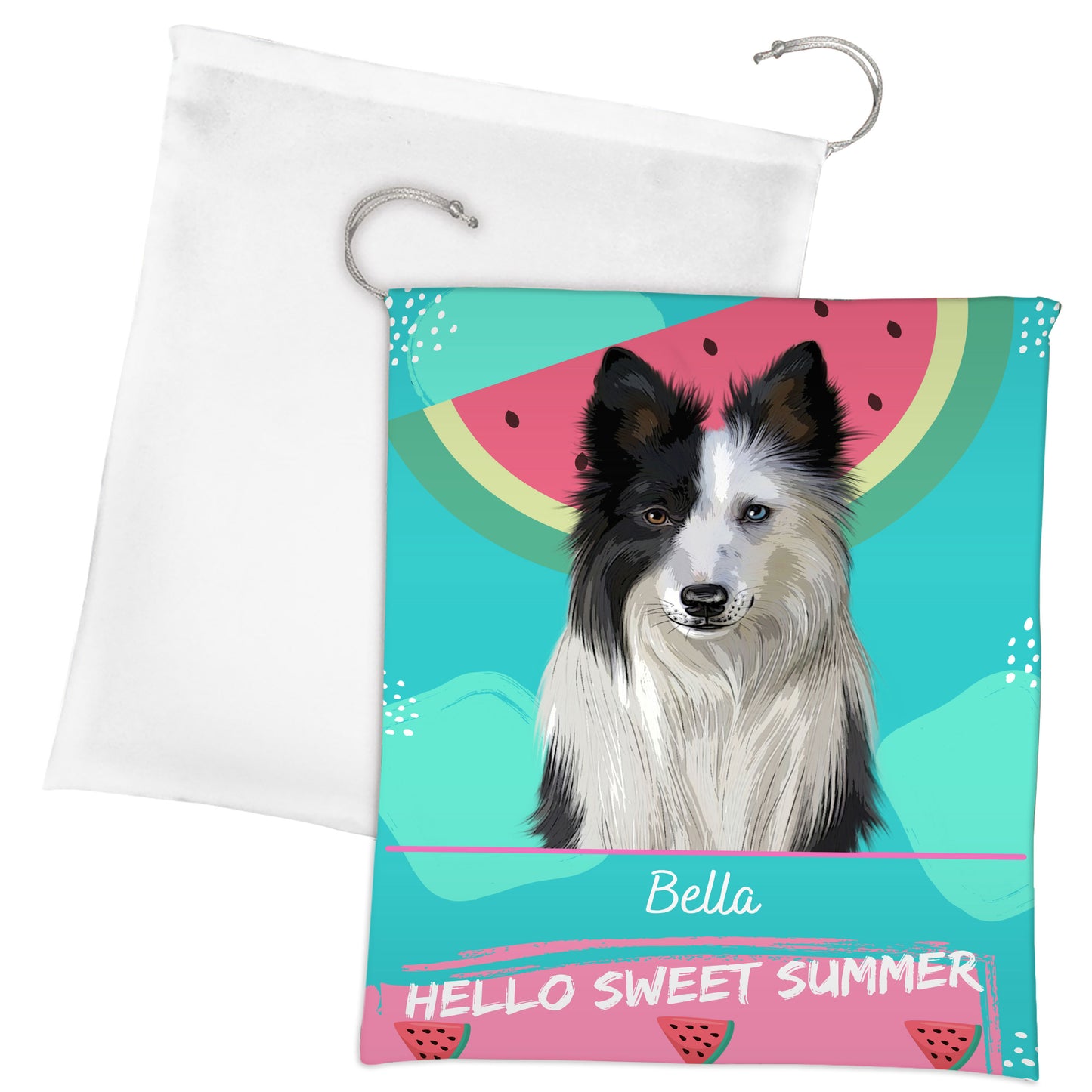 Personalized Hello Sweet Summer Watermelon Dog Cat Pets Gift Bag 1 to 10 Pets