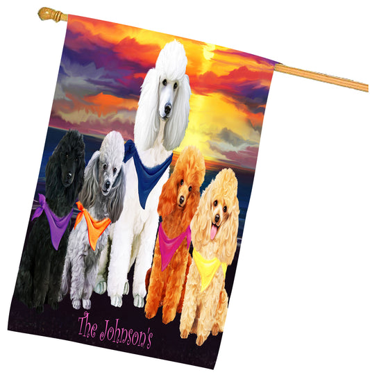 Personalized Sunset House Flag
