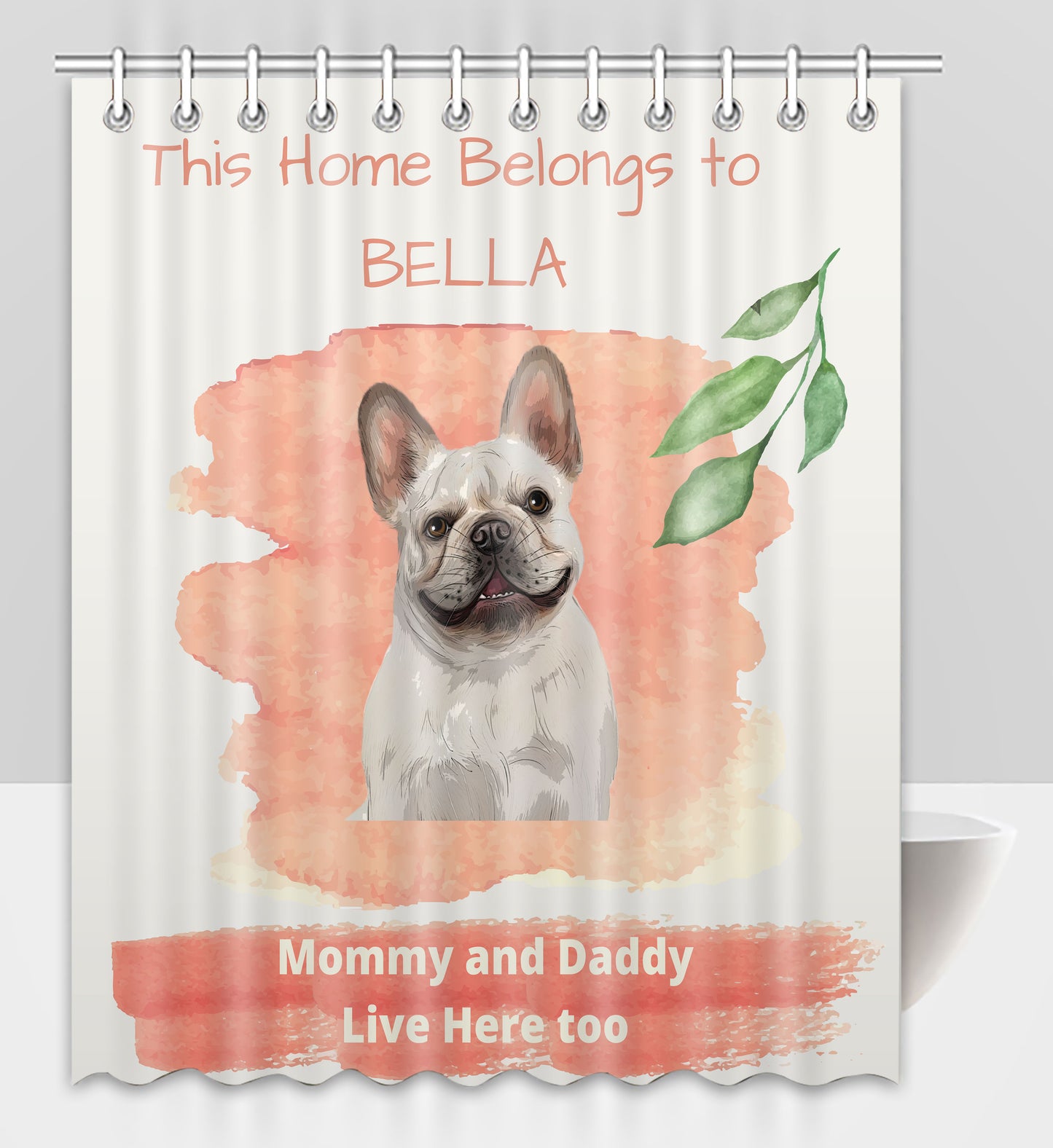 Personalized This Home Belongs To Dog Cat Pets Shower Curtain