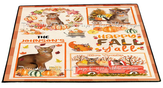 Personalized Happy Fall Y'all 2 Floormat